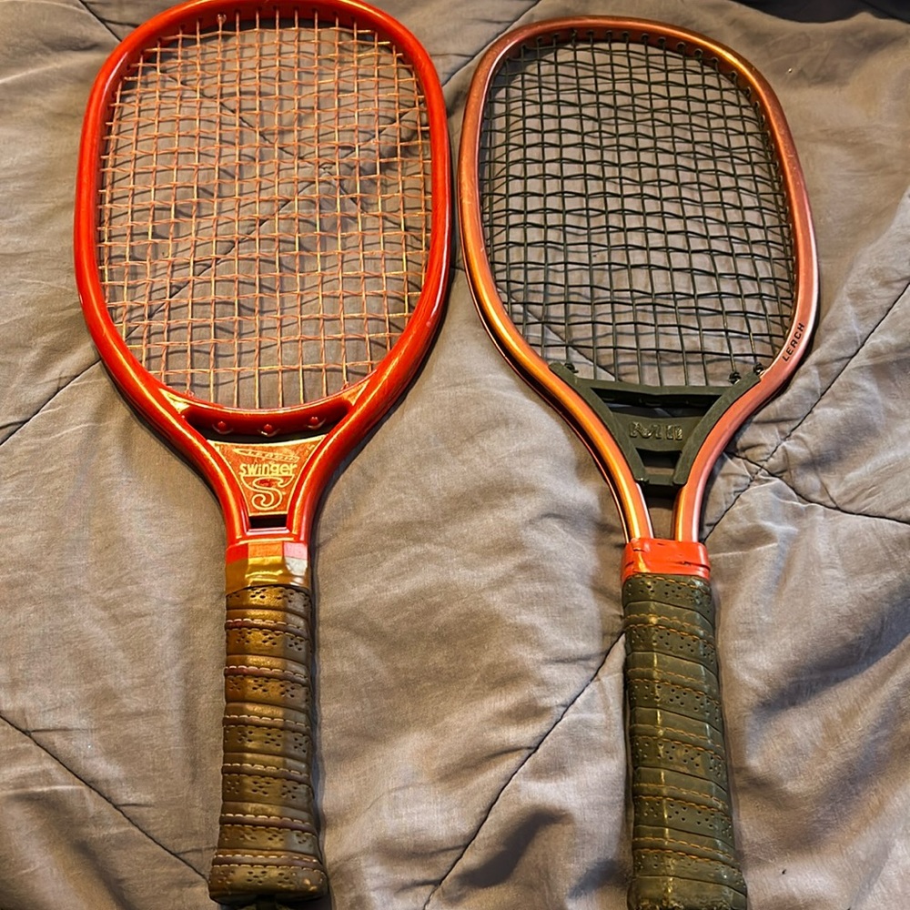 2Leach Raquets for racquetball vintage